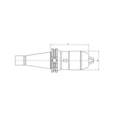 APU Drill Chuck Holder SK40-APU13-100~(APU16-100) GOST - Makotools Industrial Supply Tools for Metal Cutting